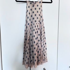 Light pink summer medium dress